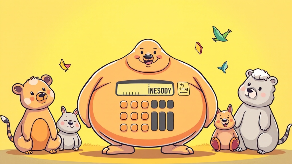 비만도 자가 진단: BMI, 체지방률 계산 및 건강 위험도 파악 7 비만도 계산기, 똑똑하게 활용하는 법 (cartoon 스타일)