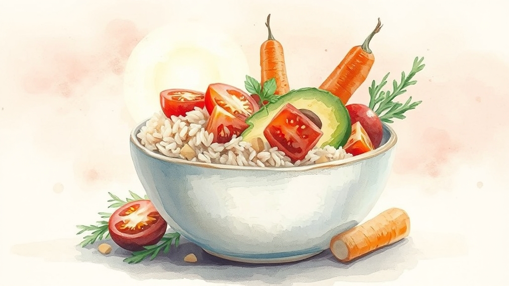 보리밥 효능: 혈당 관리, 장 건강, 다이어트까지? 7 다이어트에 도움이 될까? (watercolor 스타일)