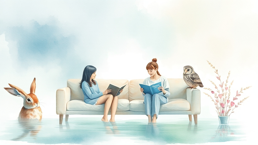 양극성장애: 증상, 원인, 치료, 그리고 관리법 완벽 가이드 6 약물과 상담: 양극성장애 치료법 (watercolor 스타일)